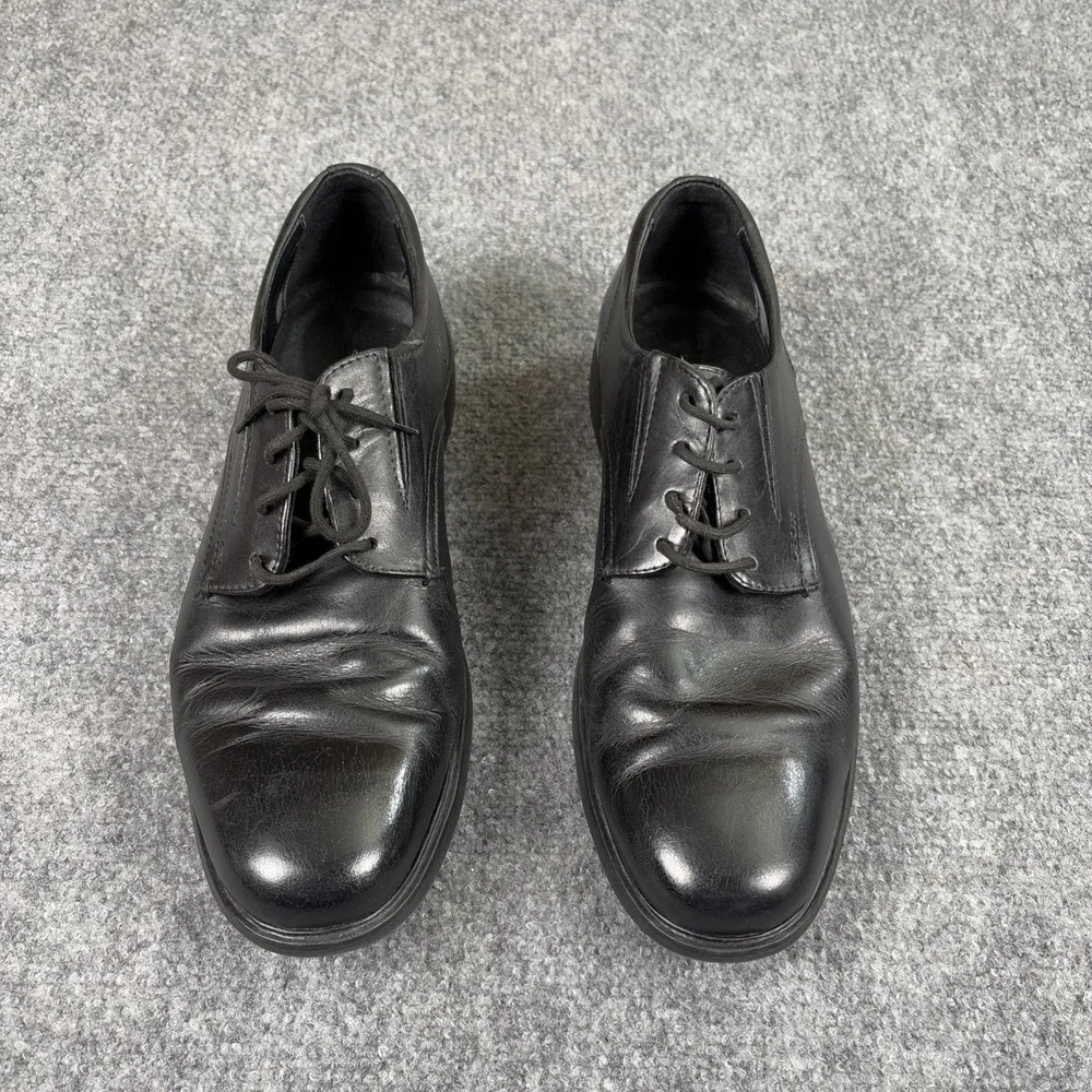 Geox Respira Shoes Mens 10.5 Black Dress Oxfords Lace Up Office Career Party‎